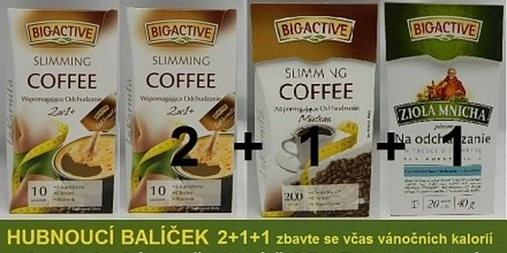 HUBNOUCÍ BALÍČEK 2+1+1 - zbavte se včas vánočních kalorií