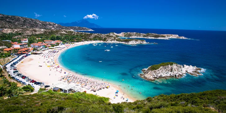 Dovolená ve studiovém domě na řeckém poloostrově Chalkidiki vč. dopravy