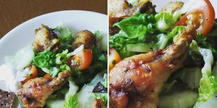 Polední fitness menu s nápojem i kávou v nové restauraci v Solnici