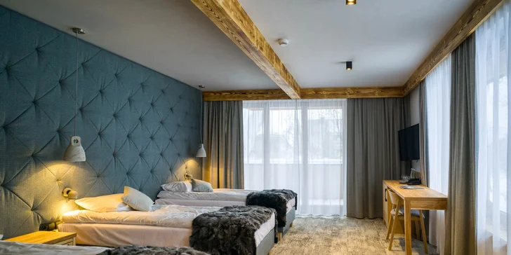Aktivní relax kousek od Zakopaného: pokoje až pro 4, snídaně i vstup do termálů