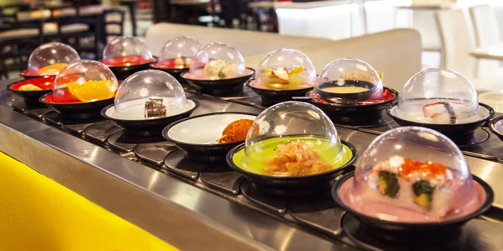 Running sushi: 2 hodiny neomezeného hodování pro 1 nebo 2 osoby