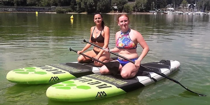 Hodinový pronájem šlapadla nebo paddleboardu na Prýglu