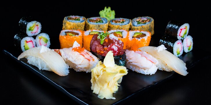 Obědové menu s japonskou polévkou a sushi setem pro 1 osobu