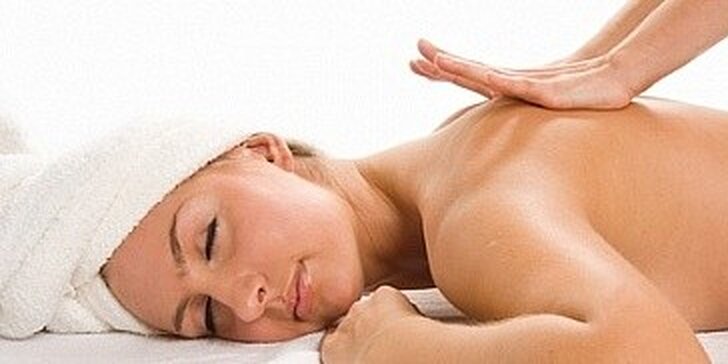 Antimigrénová masáž šíje a vonná masáž páteře v - déle trvání 60 minut