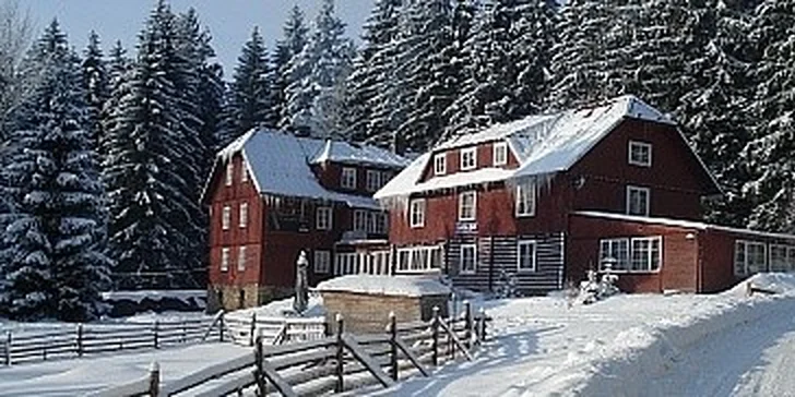 Přijemný odpočinek v zimním období na Orlické chatě u Rampušáka pro 2 osoby