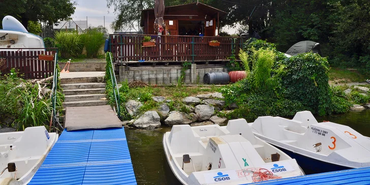 Pohoda u vody: hodinový pronájem šlapadla nebo paddleboardu na Prýglu