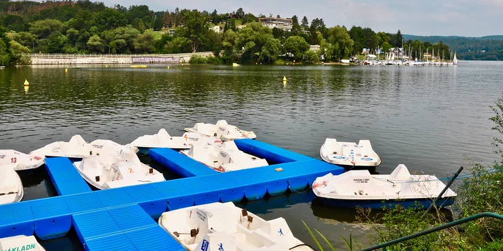 Pohoda u vody: hodinový pronájem šlapadla nebo paddleboardu na Prýglu