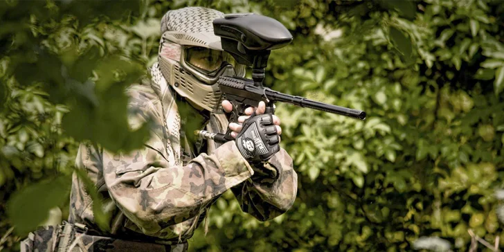 3-4 hodiny paintballu na přírodním hřišti u Roudnice