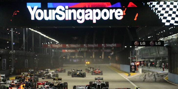 Letecky do Singapuru na Velkou cenu F1: 4 noci v hotelu a celodenní vstup na okruh