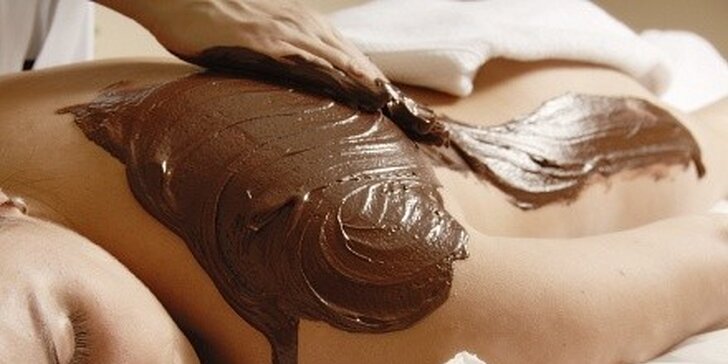 Peeling těla, masáž, zábal s 100% přírodní čokoládou 75 minut