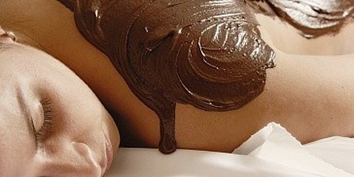Peeling těla, masáž, zábal s 100% přírodní čokoládou 75 minut