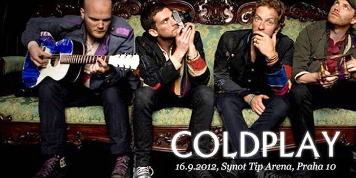 VIP vstupenka na koncert legendárních Coldplay