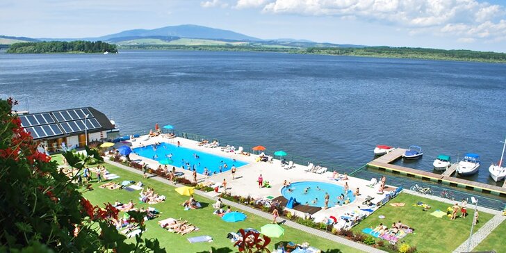 Aktivní pobyt na břehu Oravské přehrady: strava, vstup do aquaparku, půjčení kol či šlapadel