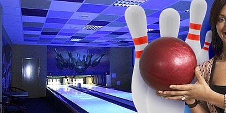 Hodinová hra bowlingu pro partu až 8 kamarádů