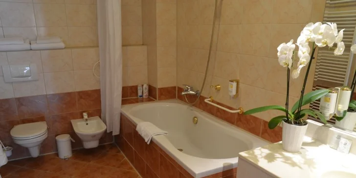 Pobyt v hotelu Eliška v Karlových Varech až pro 4 os se snídaněmi a slevou na procedury