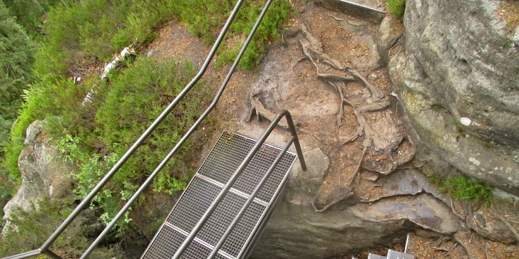 Podzimní výlet do Saského Švýcarska: Soutěskou Obere Schleuse v údolí říčky Křinice