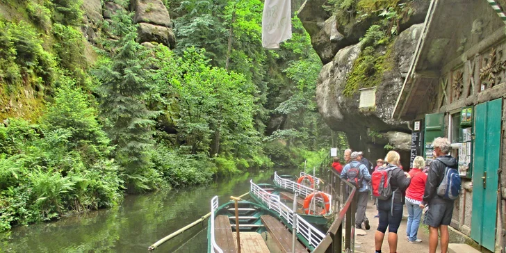 Podzimní výlet do Saského Švýcarska: Soutěskou Obere Schleuse v údolí říčky Křinice