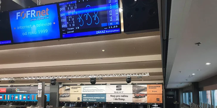 Největší pizza v Olomouci a bowling v jednom z největších center na Moravě