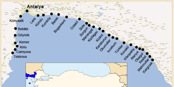 Výlety po Turecké riviéře: Pamukkale i delfíni, vyzvednutí ve vašem hotelu a český průvodce