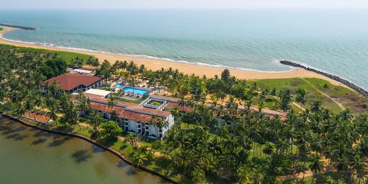 4* resort na Srí Lance: 6–12 nocí, polopenze, 2 bazény, přímo na pláži