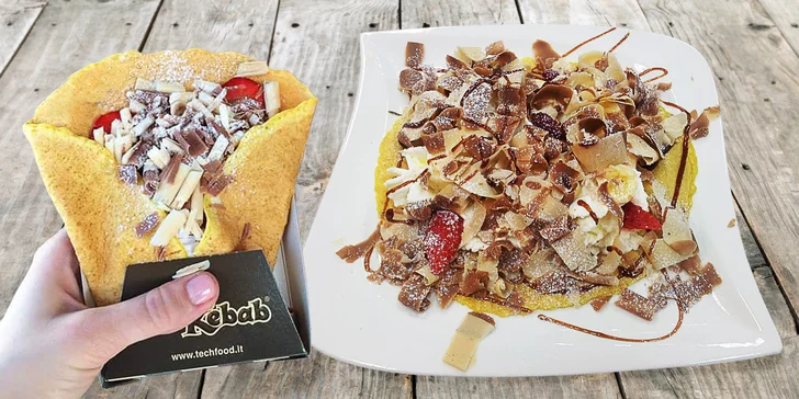 Zamlsejte si: ChocoKebab z italské čokolády a káva či mléčný shake dle výběru