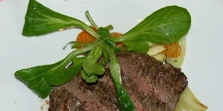 Luxusní steakové menu s dezertem pro dva
