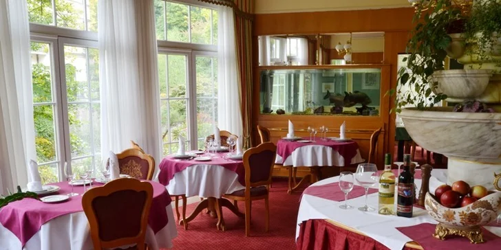 Pobyt v hotelu Eliška v Karlových Varech až pro 4 os se snídaněmi a slevou na procedury