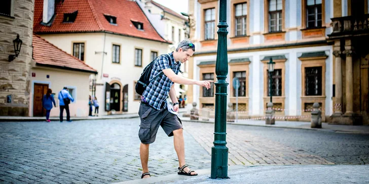 Outdoorová týmová hra Pražské legendy a pověsti: 4–5 hodin, trasa 6 km