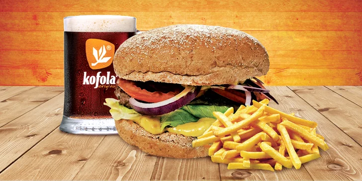 Guacamole burger, hranolky, bezedný nápoj i omáčka v Country Burger