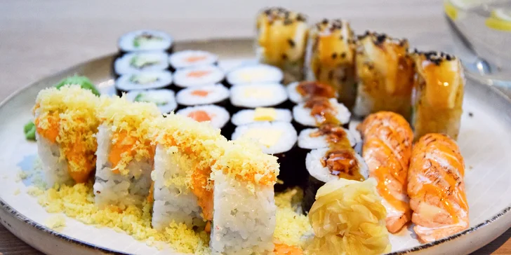 Na sushi do pasáže Alfa: 26 kousků s lososem, krabím krémem i avokádem