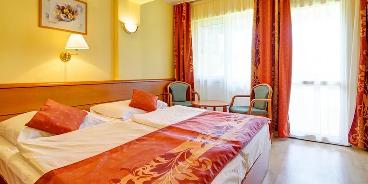 Hotel 300 m od Balatonu: neomezený wellness a polopenze