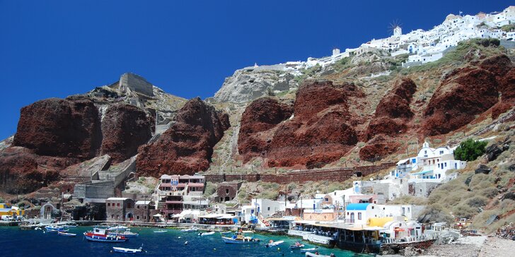 Romantické Řecko: ostrov Santorini letecky, hotel jen 300 m od pláže