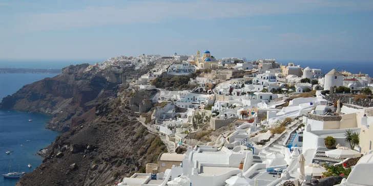 Romantické Řecko: ostrov Santorini letecky, hotel jen 300 m od pláže