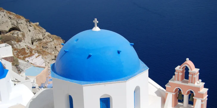 Romantické Řecko: ostrov Santorini letecky, hotel jen 300 m od pláže