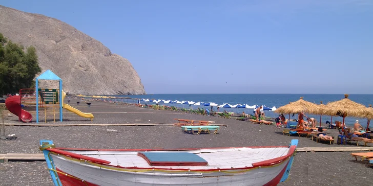 Romantické Řecko: ostrov Santorini letecky, hotel jen 300 m od pláže