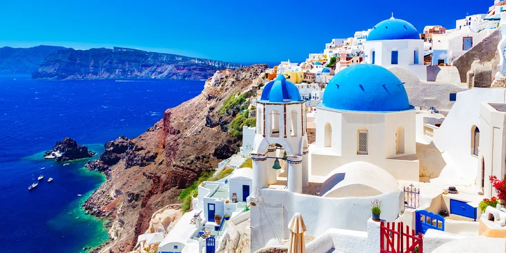 Romantické Řecko: ostrov Santorini letecky, hotel jen 300 m od pláže