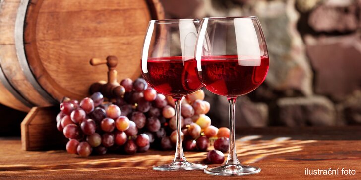 Vouchery v hodnotě 150, 250 a 400 Kč na kvalitní stáčené víno