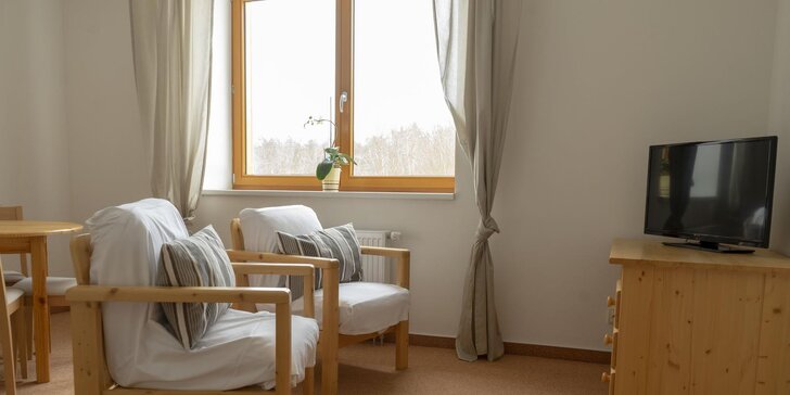 Ubytování se snídaní či polopenzí pro 2 až 4 osoby: pokoj i apartmán