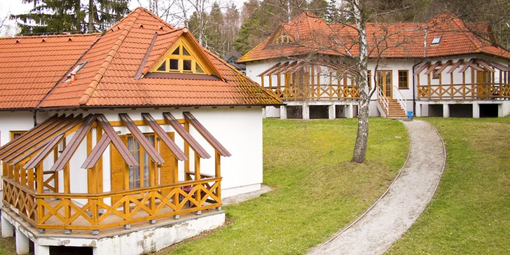 Na kola a výlety na Lipno: vila pro 4 os., polopenze a sleva na relax i sport