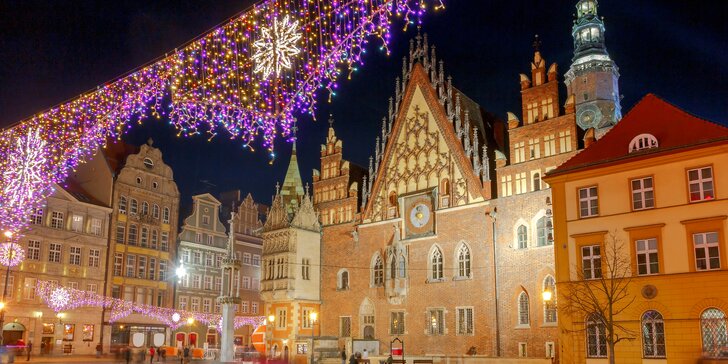 Poznávací zájezd na vánoční trhy ve Vratislavi s odjezdem z Moravy