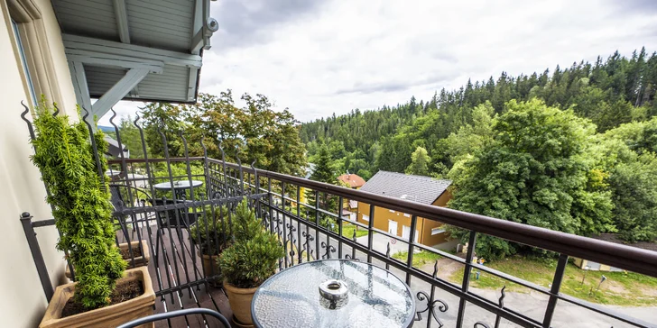 Wellness pobyt v Janských Lázních: snídaně či polopenze, bazén, vířivka i sauna