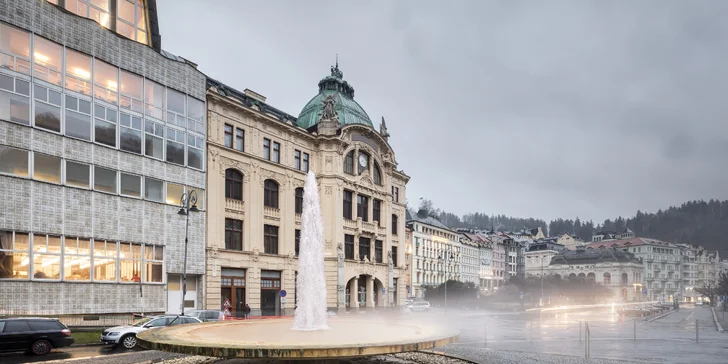 Pobyt v srdci Karlových Varů: polopenze, volný vstup do wellness i procedury