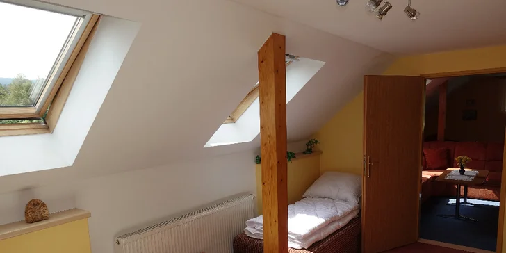 Pohoda v apartmánu u Tanvaldského Špičáku: snídaně, vybavená kuchyňka a výlety po Jizerkách