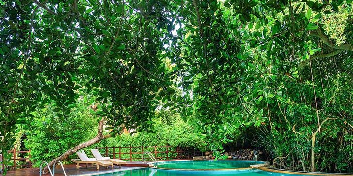 Přepychový 5* resort na Srí Lance: 6–12 nocí, polopenze, 2 bazény i fitness centrum