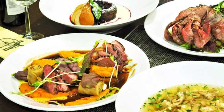 4chodové menu v restauraci oceněné nejvyšším počtem hvězd od Pohlreicha