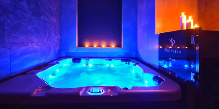 Sauna a vířivka jsou na 2 hodiny jenom vaše: privátní wellness pro 2–4 osoby