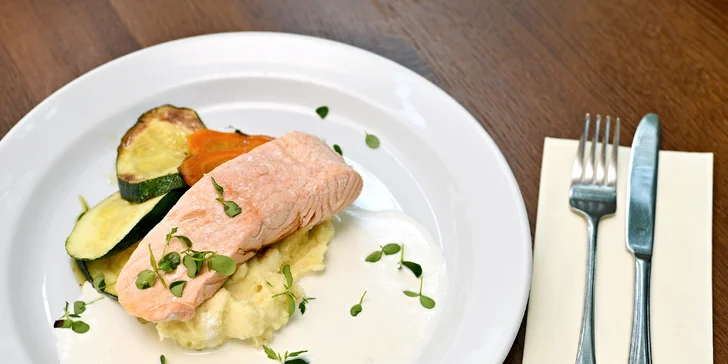 3chodové menu v moderní restauraci na Andělu pro 2 osoby