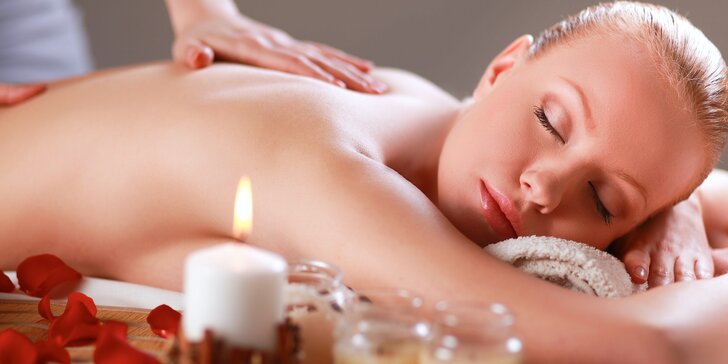 Komplexní balíček péče o tělo: relaxační olejová masáž, masáž nohou a rybky