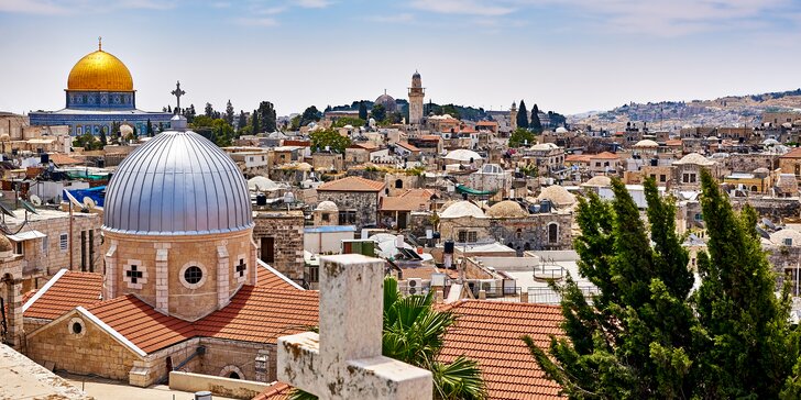 Izrael letecky na 4 nebo 5 dnů vč. ubytování a snídaně: Tel Aviv, Jeruzalém i Jericho