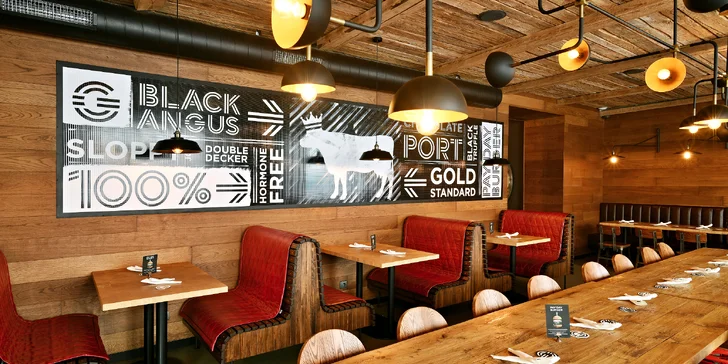 Burger od vítěze Burgermánie 2019: domácí bulka, maso Black Angus a hranolky pro 1 i 2 osoby